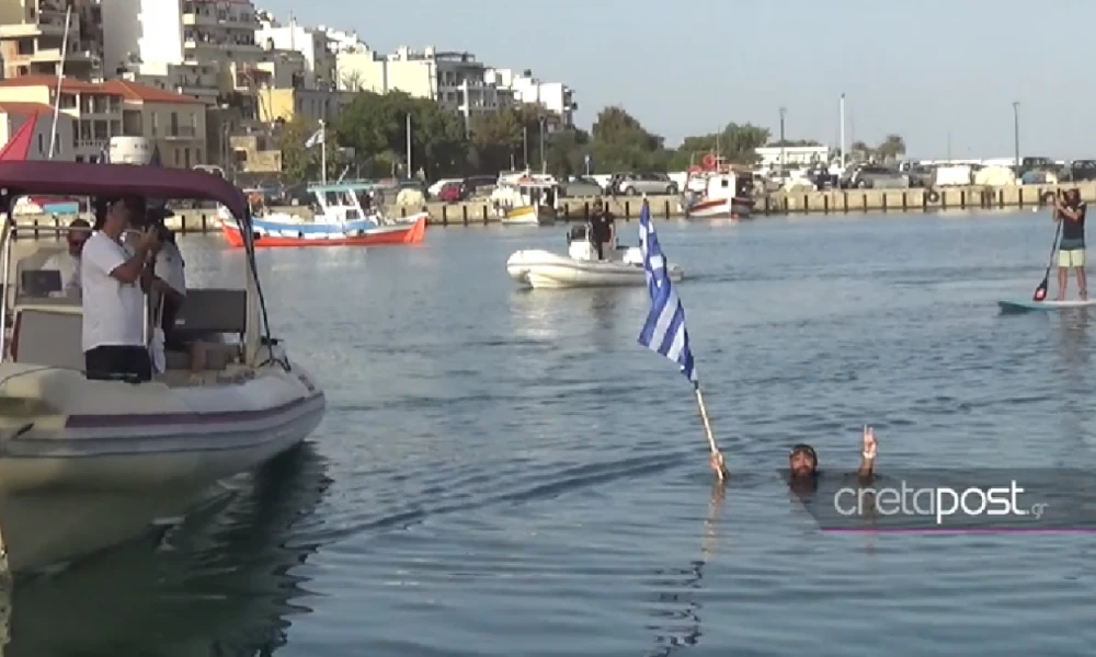 Στη Σητεία έφτασε ο Χαράλαμπος Ταϊγανίδης μετά από υπερπροσπάθεια 250 μιλίων